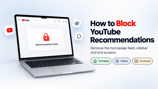 How to Block YouTube Recommendations (Homepage, Sidebar and End Screens) thumbnail